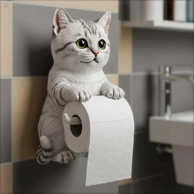 🐱【Žhavé zboží】Držák na toaletní papír s roztomilým kočičím vzorem