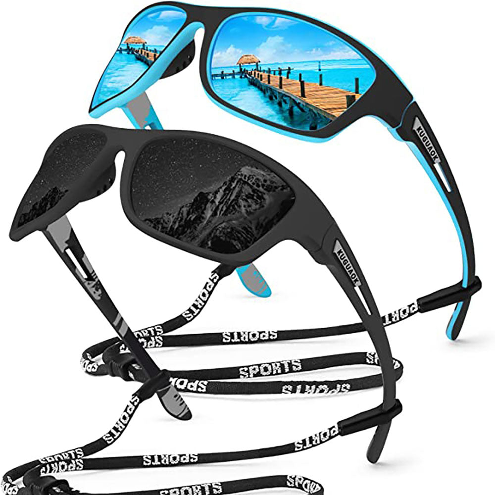 🕶⚡ 【Brýle + krabička】Pánské sportovní sluneční brýle, polarizované s reflexními pravými skly, moderní a odolné proti prachu, ideální pro venkovní jízdu