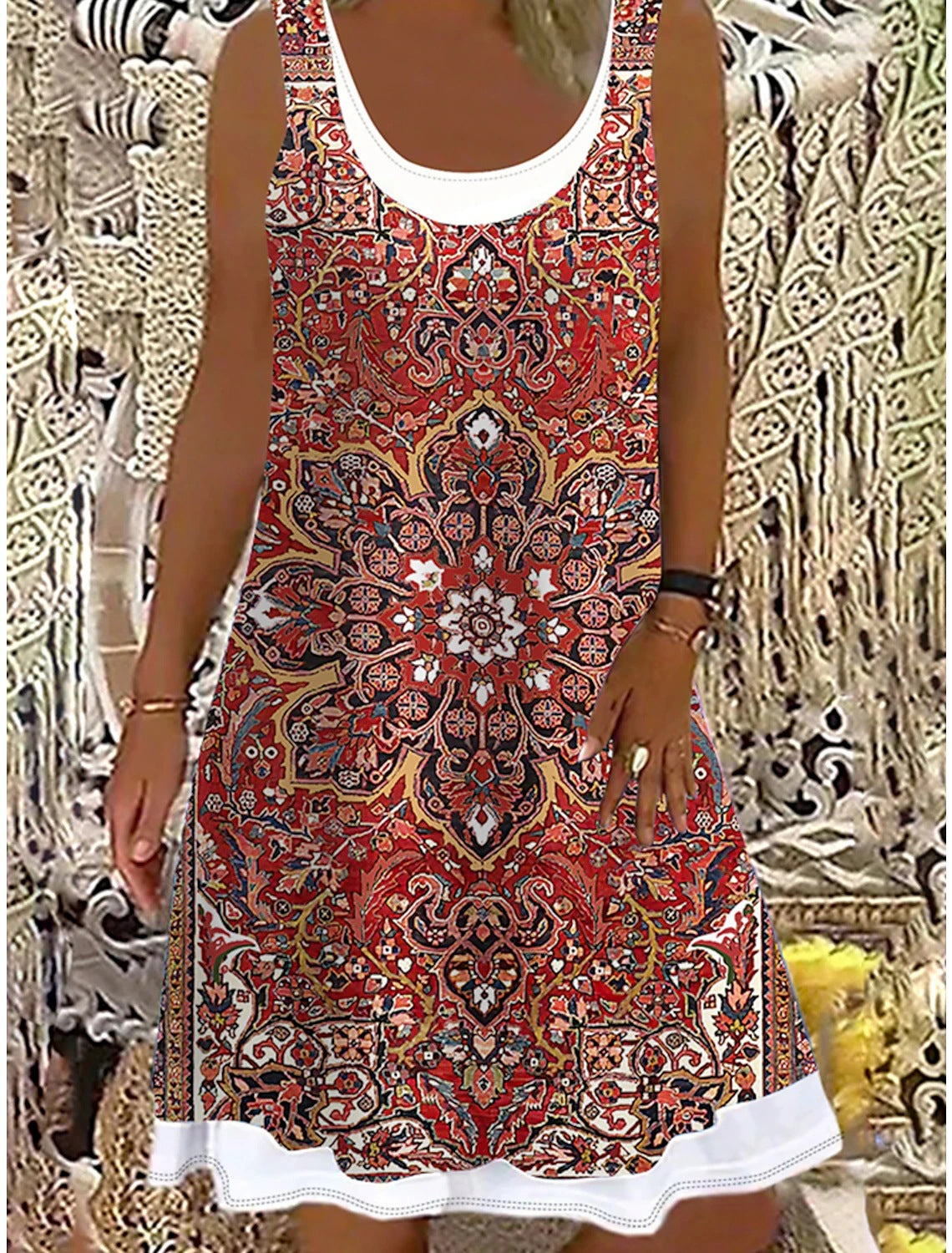 👗【50% de descuento】💖【S-5XL】Nuevo vestido casual de mujer 2026, estampado, ideal para diversas ocasiones.