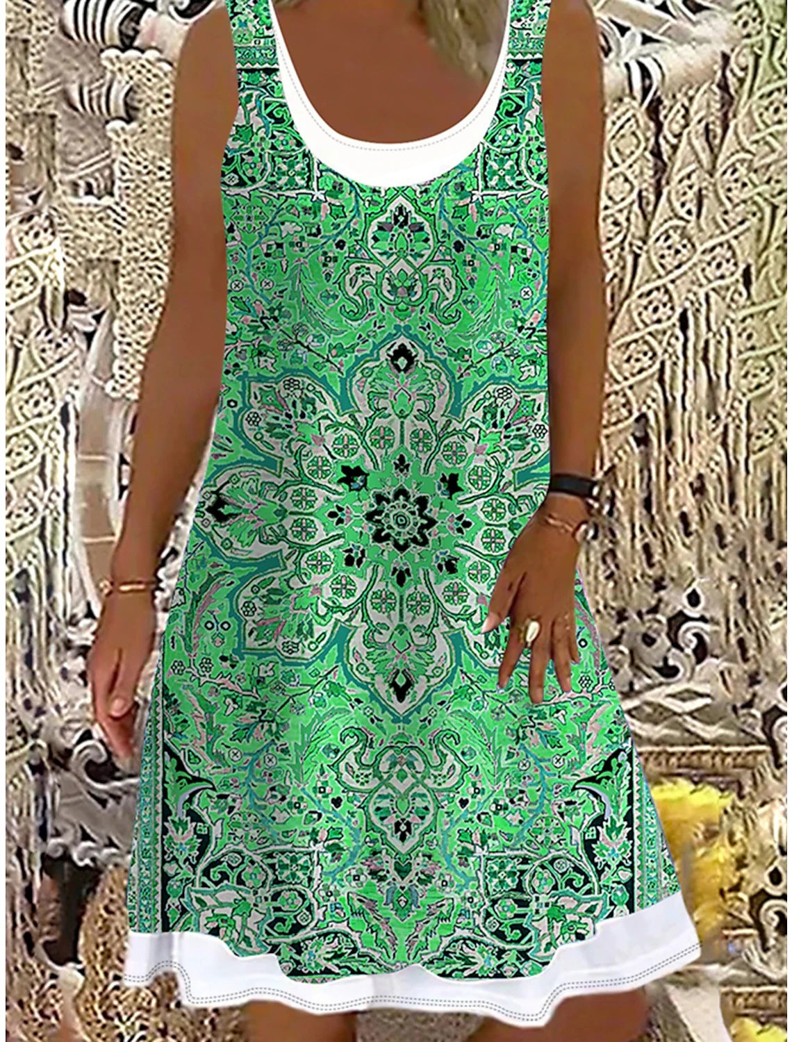 👗【50% de descuento】💖【S-5XL】Nuevo vestido casual de mujer 2026, estampado, ideal para diversas ocasiones.