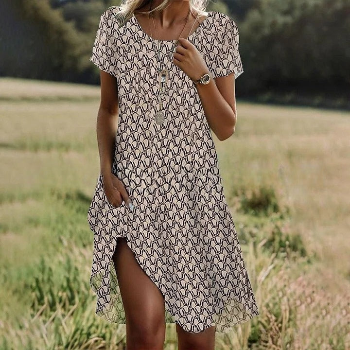 【S-3XL】👗2026 Nové šaty s kulatým výstřihem