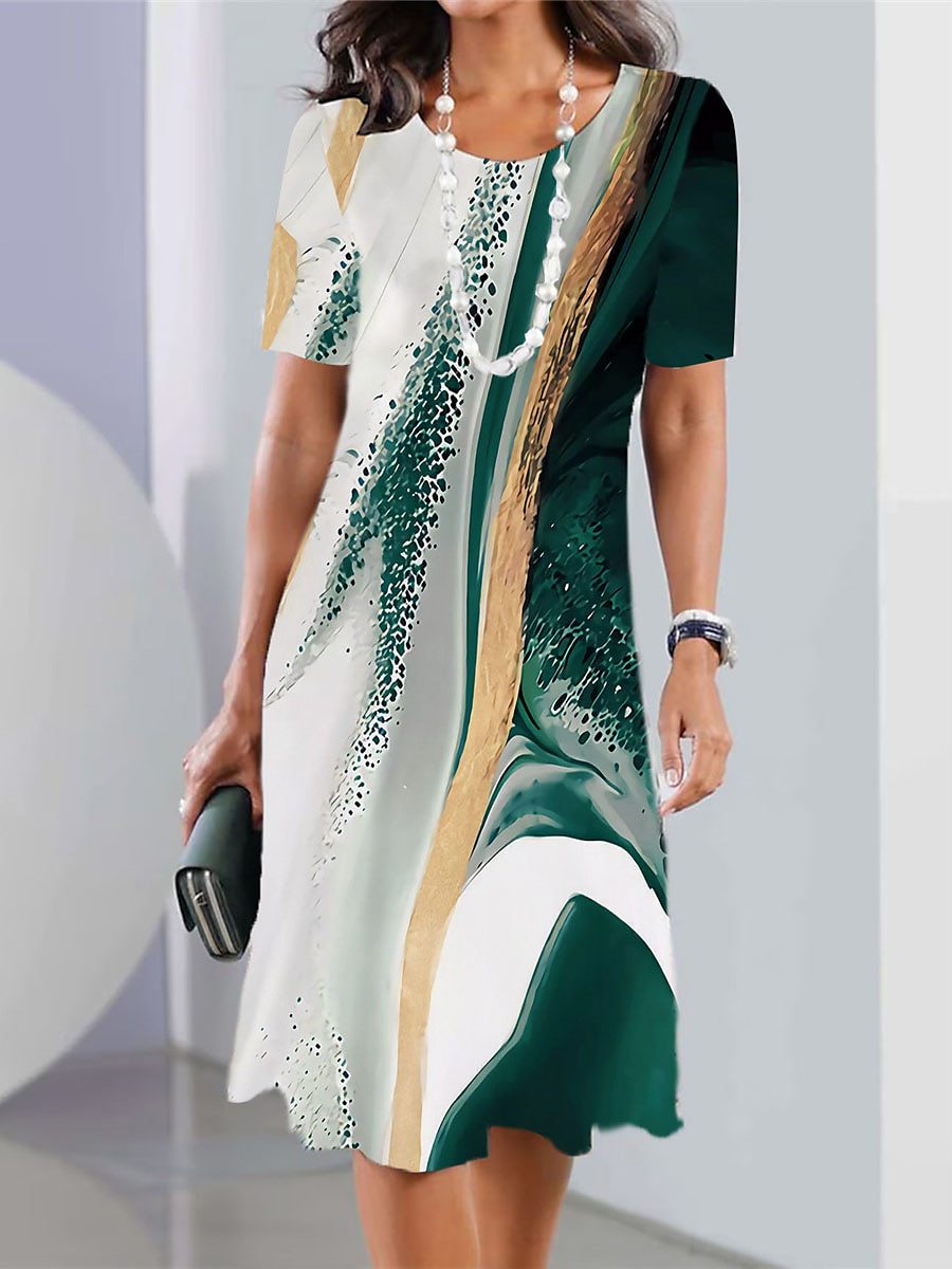 🔥👗【XS-8XL】2026 dámské sexy šaty s kulatým výstřihem