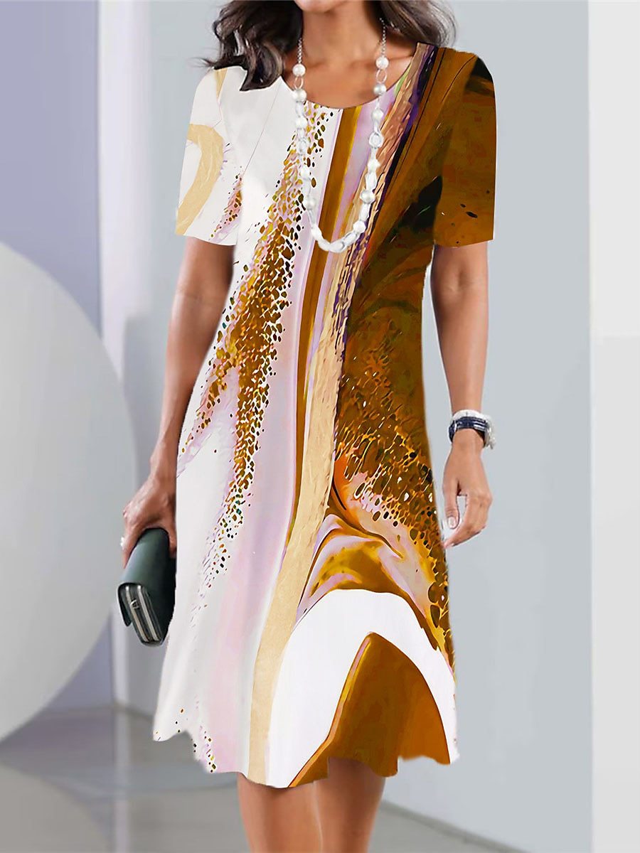 🔥👗【XS-8XL】2026 dámské sexy šaty s kulatým výstřihem