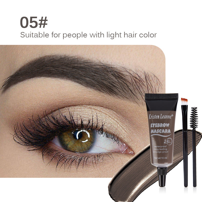 ⏳Último día, compra uno y llévate otro gratis⭐Gel/crema líquida para cejas de larga duración, resistente al agua y a las manchas (con cepillo para cejas)