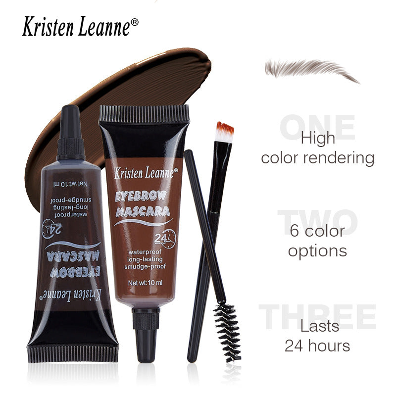 ⏳Último día, compra uno y llévate otro gratis⭐Gel/crema líquida para cejas de larga duración, resistente al agua y a las manchas (con cepillo para cejas)