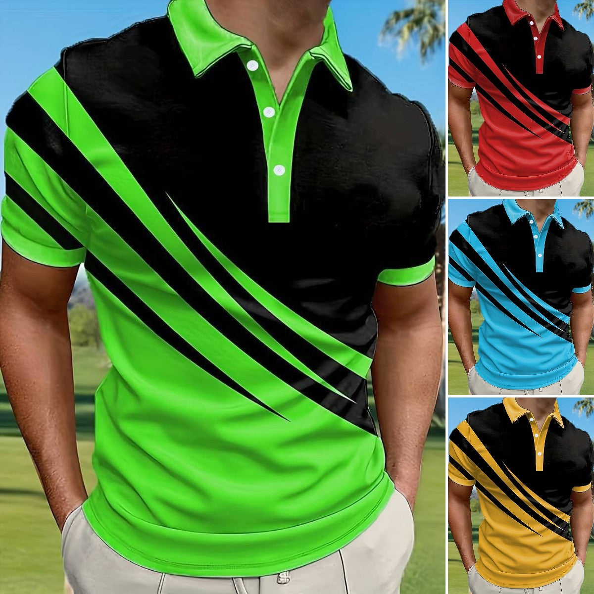 👔【S-6XL】2026 Nová letní pruhovaná polokošile