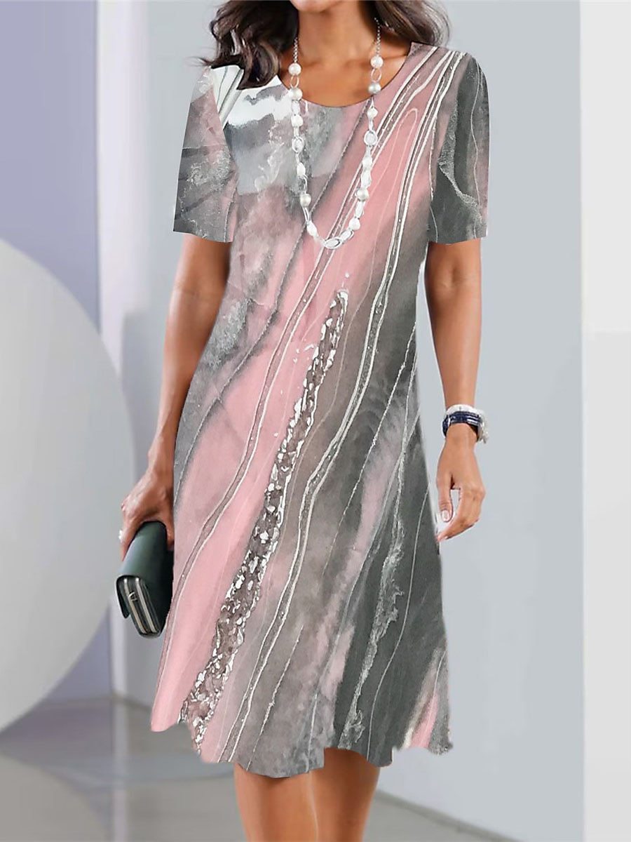 🔥👗【XS-8XL】2026 dámské sexy šaty s kulatým výstřihem