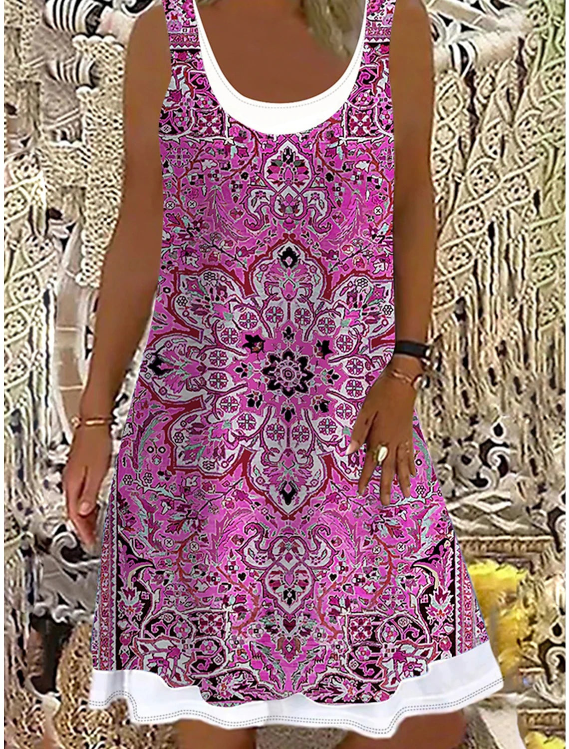 👗【50% de descuento】💖【S-5XL】Nuevo vestido casual de mujer 2026, estampado, ideal para diversas ocasiones.