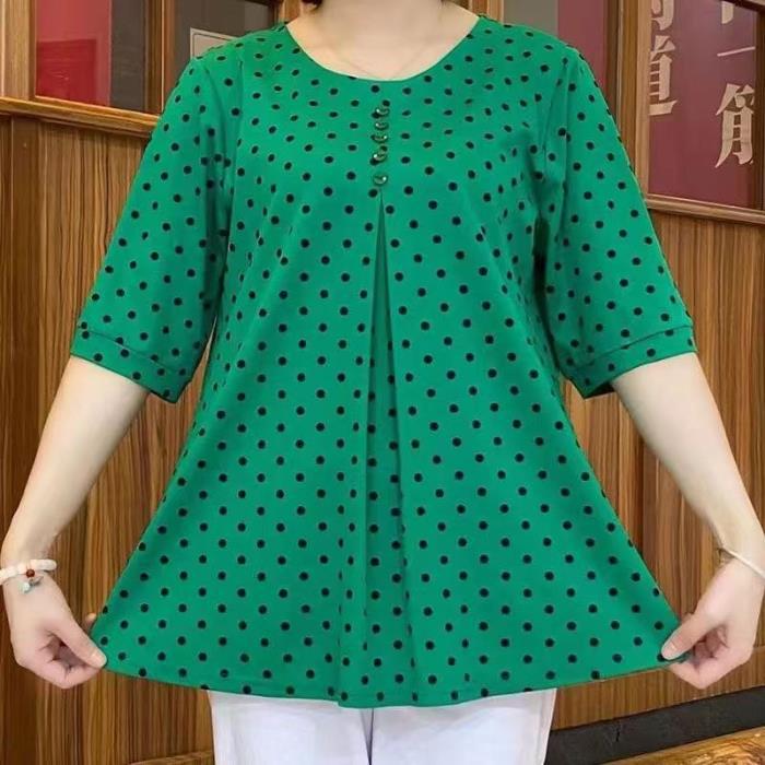 ✨【XS-6XL】Camisa con estampado de lunares primavera 2026💞