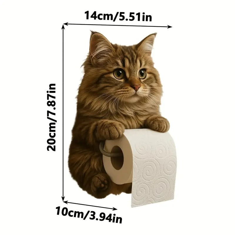 🐱【Žhavé zboží】Držák na toaletní papír s roztomilým kočičím vzorem