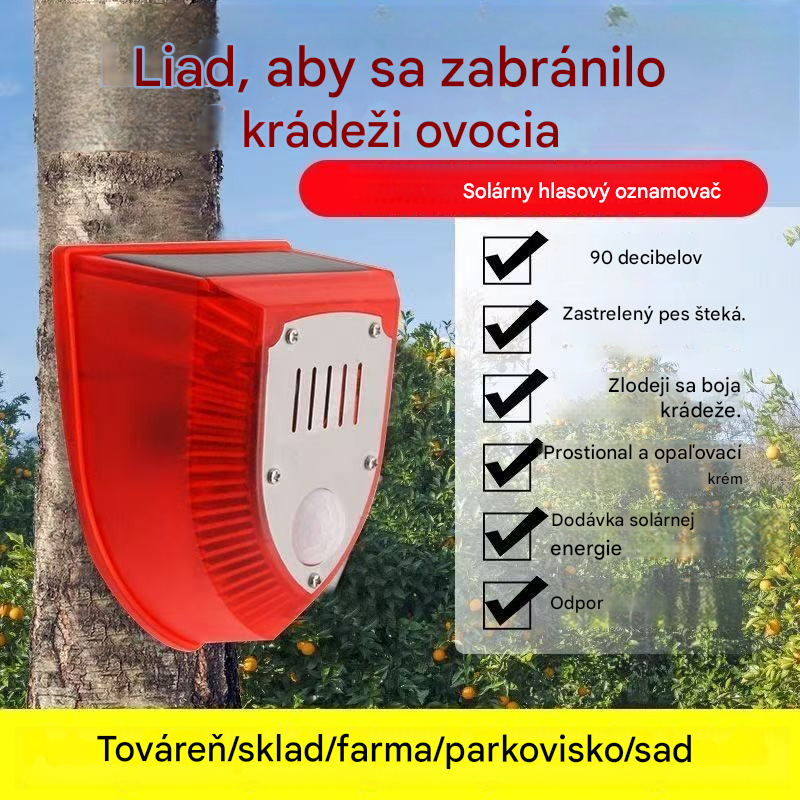 🔥solární odpuzovač ptáků se zvukovým a světelným alarmem, vhodný pro zahrady, sady a rybníky📣