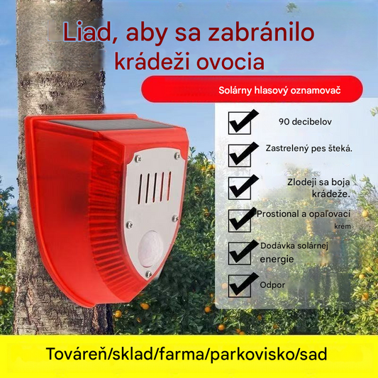 🔥solární odpuzovač ptáků se zvukovým a světelným alarmem, vhodný pro zahrady, sady a rybníky📣