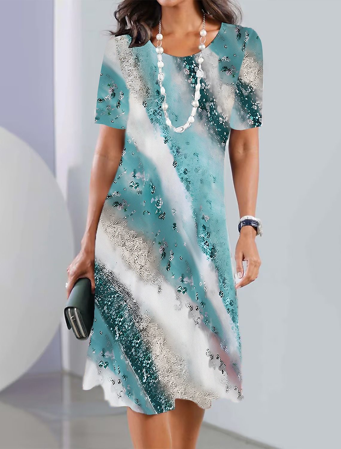 🔥👗【XS-8XL】2026 dámské sexy šaty s kulatým výstřihem