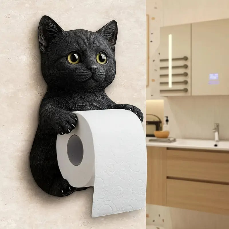 🐱【Žhavé zboží】Držák na toaletní papír s roztomilým kočičím vzorem